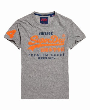 Superdry Premium Goods Duo Lite Férfi Pólók Szürke | PXOHB3598